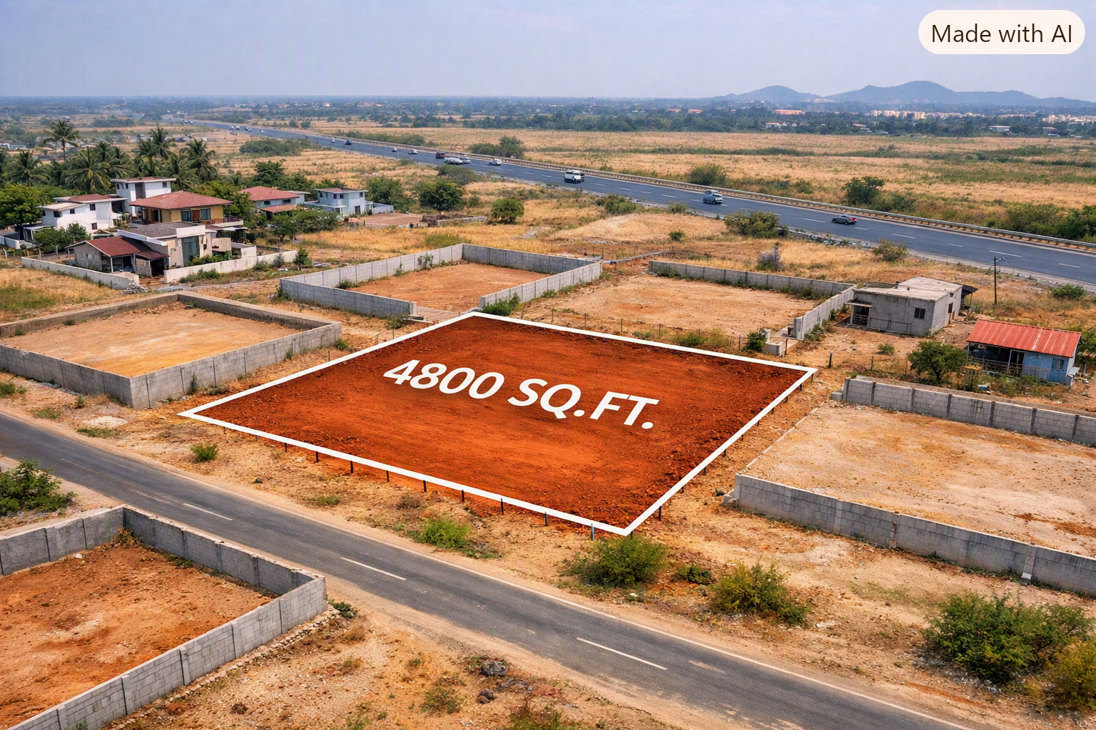 Villa Plot of 4800 Sq.ft for sale in 5 Km From Trichy International Airport, Trichy