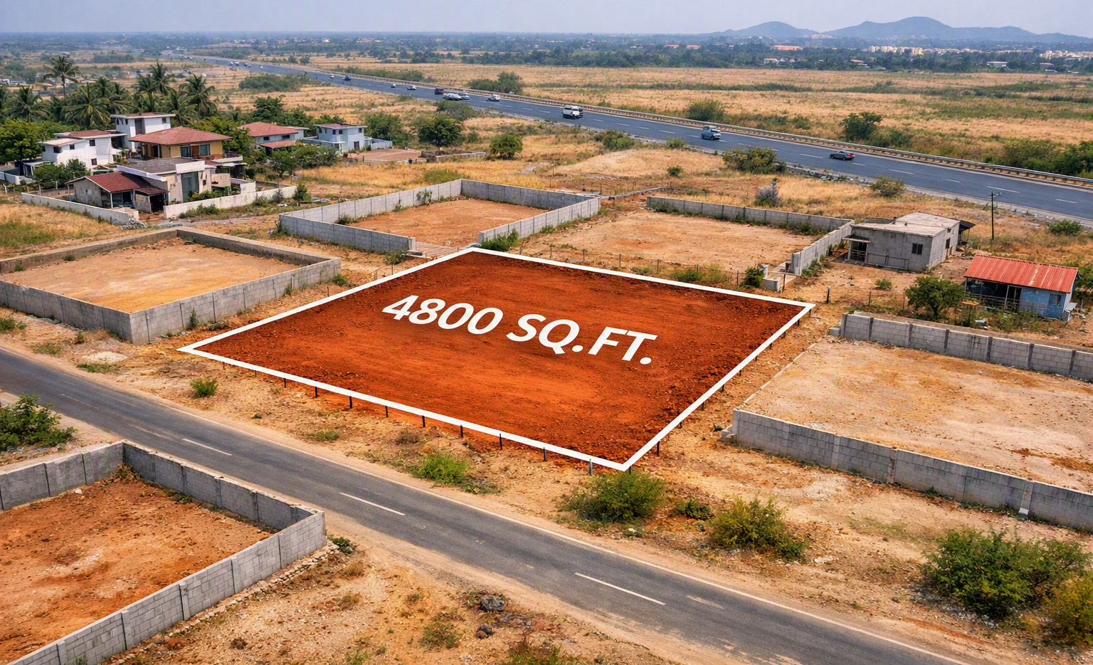 Villa Plot of 4800 Sq.ft for sale in 5 Km From Trichy International Airport, Trichy